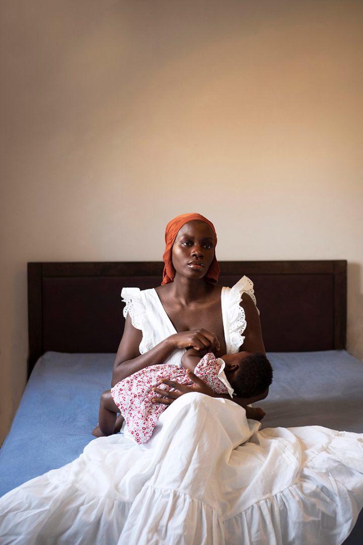 Dola Posh, Self Portrait - Breastfeeding